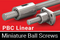 PBC Linear Introduces Miniature Ball Screws